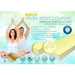 Hevea Body Comfort h3 materac wykonany z lateksu i pianki z pamięcią.